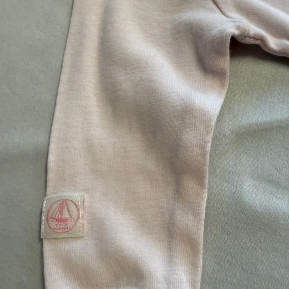 Petit Bateau - Light Pink Baby Onesie Sleeper/Footie/Romper - Picture 5 of 5
